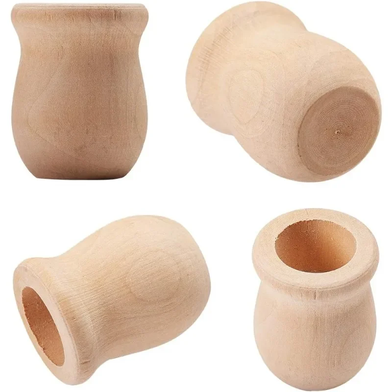 Florist Supply Vases - 10 pcs 1.5 นิ้ว 10pcs ที่ยังไม่เสร็จไม้แจกันดอกไม้แจกันเทียนถ้วย