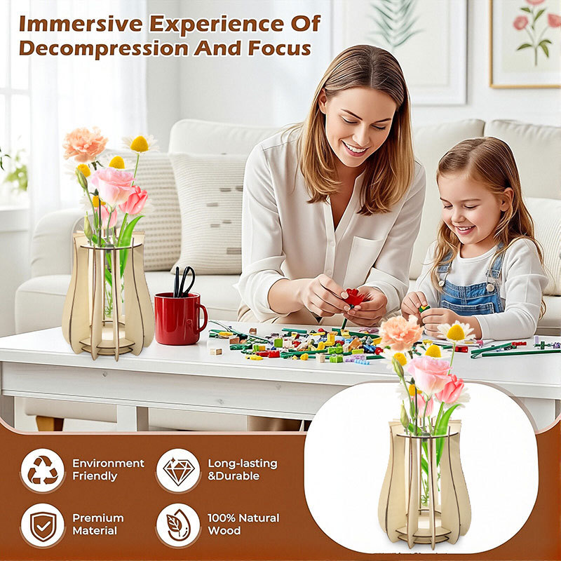 แจกันไม้แบบจิ๊กซอว์สำหรับใส่ช่ - Florist Supply Vases บทวิจารณ์และราคา